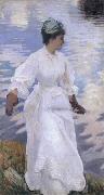 John Singer Sargent Lady Fishing Mrs Ormond painting